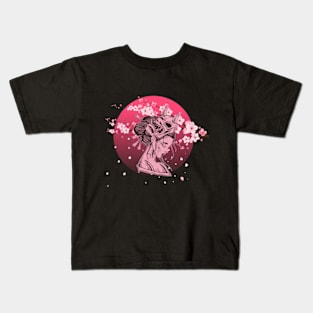 Anime Gril Art - Cute Geisha Kids T-Shirt